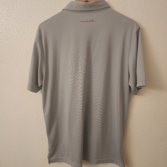 Travis Mathew Gray Striped Golf Polo Shirt Mens Size Medium - Picture 7 of 8